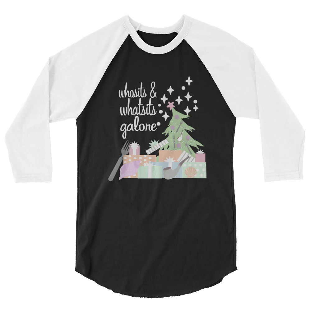 Little Mermaid Christmas Whosits and Whatsits Galore, Disney Christmas Raglan Shirt